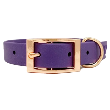 Trinkety Paws Purple BioThane® Dog Collar
